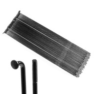 Špice na bicykel 2 mm x 286 mm čierna SADA 36 kusov KOMPLET Špice na bicykel 2 mm x 286 mm čierna SADA 36 kusov KOMPLET
