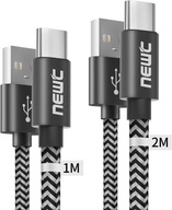 2X ODOLNÝ RÝCHLY KÁBEL USB - USB TYP C 1M + 2M BRAID 2X ODOLNÝ RÝCHLY KÁBEL USB - USB TYP C 1M + 2M BRAID