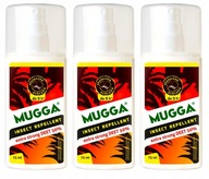 SET 3x MUGGA STRONG sprej 50% DEET 75 ml proti komárom