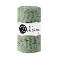 Paličkovaná makramé struna 3mm 3PLY Sage Green Paličkovaná makramé struna 3mm 3PLY Sage Green