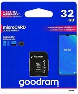 GOODRAM microSDHC 32GB Class 10 + adaptér