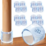 Poťahy nôh na stoličky Silikónové okrúhle ochranné kryty 22 mm x 16 Poťahy nôh na stoličky Silikónové okrúhle ochranné kryty 22 mm x 16