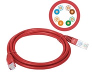 Patchcord U/UTP 5e Alantec RJ-45/RJ-45 1m červený Patchcord U/UTP 5e Alantec RJ-45/RJ-45 1m červený