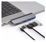Adaptér rozbočovača pre MacBook Pro 14 16 3x USB konektor microSD Adaptér rozbočovača pre MacBook Pro 14 16 3x USB konektor microSD