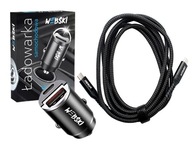 NABÍJAČKA DO AUTO USB QC 12-24V KÁBEL 2m 100W NABÍJAČKA DO AUTO USB QC 12-24V KÁBEL 2m 100W