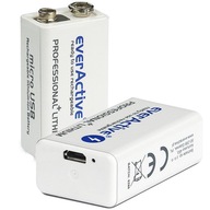 everActive 6F22 9V 550mAh microUSB batéria everActive 6F22 9V 550mAh microUSB batéria