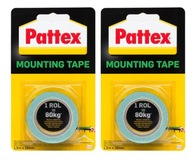 Pattex 19 mm montážna páska | 1,5 m 2 kusov Pattex 19 mm montážna páska | 1,5 m 2 kusov