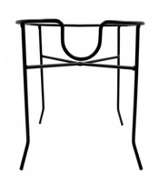 Čierny kovový stojan na zaváracie poháre s kohútikom, 4 litre