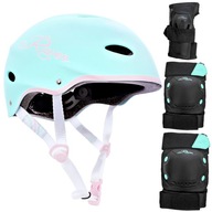 RAVEN Set Helma F511 Mint/Pink S + chrániče S RAVEN Set Helma F511 Mint/Pink S + chrániče S