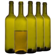10x SKLENENÁ BORDLA OLIVOVÁ ZELENÁ BORDEAUX 750 ml NA VÍNO DARČEK NA SVADBU 10x SKLENENÁ BORDLA OLIVOVÁ ZELENÁ BORDEAUX 750 ml NA VÍNO DARČEK NA SVADBU