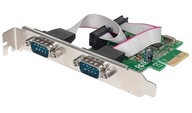 2X RS232/COM SÉRIOVÝ PORT PCI-EXPRESS KARTA