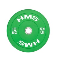 Olympijský tanierový nárazník HMS 10 kg zelený