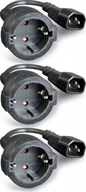 Gembird PC-SFC14M-01 IEC320 C14/ SCHUKO (F) napájací adaptér 15cm x3