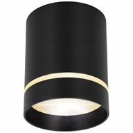 Prisadená LED halogénová bodová TUBE GU10 80x100 mm ČIERNA okrúhla Prisadená LED halogénová bodová TUBE GU10 80x100 mm ČIERNA okrúhla