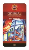 Polycolor pastelky 12 farieb v kazete Koh I Noor Polycolor pastelky 12 farieb v kazete Koh I Noor