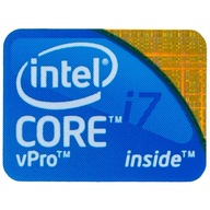 Samolepka Intel Core i7 vPro 16 x 21 mm