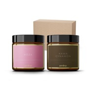 Darčeková súprava sójových sviečok ROSE + COFFEE Darčeková súprava sójových sviečok ROSE + COFFEE
