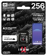 Pamäťová karta microSD IRDM 256GB UHS-I U3 A2 + ada