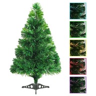 Umelý vianočný stromček VidaXL so svetielkami z optických vlákien