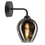 Nástenná lampa Sklenené tienidlo Grafitová LED Nástenná lampa Sklenené tienidlo Grafitová LED