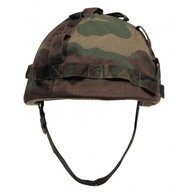 Americká camo plastová prilba ASG MFH Plastic Helmet Woodland Americká camo plastová prilba ASG MFH Plastic Helmet Woodland