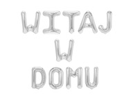 VITAJTE DOMA STRIEBORNÝ BALÓN 16'' 40cm VITAJTE DOMA STRIEBORNÝ BALÓN 16'' 40cm