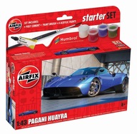 Stavebnica modelu Pagani Huayra Starter Set Paints štetec Airfix Stavebnica modelu Pagani Huayra Starter Set Paints štetec Airfix