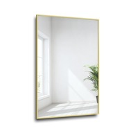 Zrkadlo v zlatom minimalistickom ráme 1201-90x190