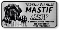 Attention Dog Mastiff Plaketa Attention Dog Mastiff Plaketa
