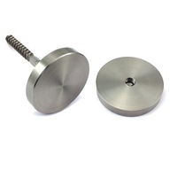 Sklenená matica, priemer 60 mm, závit M10 INOX 304, leštená Sklenená matica, priemer 60 mm, závit M10 INOX 304, leštená