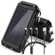 POWER BANKA Solar 10000mAh KÁBLE 3v1 BATÉRIA