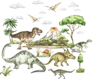 Samolepky na stenu pre deti Stromy dinosaurov
