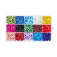 zra33 korálky 4-5mm sklenené semienka rokail 195g mix zra33 korálky 4-5mm sklenené semienka rokail 195g mix