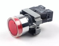 Ovládacie tlačidlo červená LED NIE monostabilné