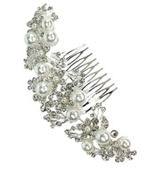 Hrebeň do vlasov zdobený kamienkami a perličkami XXL Lolita Accessories Hrebeň do vlasov zdobený kamienkami a perličkami XXL Lolita Accessories