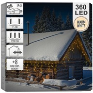 LIGHT záves, vianočná girlanda, vonkajšie záhradné osvetlenie, 11,85 m LIGHT záves, vianočná girlanda, vonkajšie záhradné osvetlenie, 11,85 m