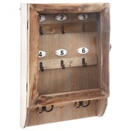 DEKORATÍVNA drevená skrinka na kľúče 26 x 38