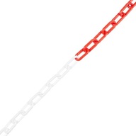 Signálna reťaz Číselník 8 mm x 10 m bielo-červená