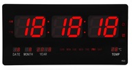 LED NÁstenné HODINY VEĽKÉ MODERNÉ ELEKTRONICKÉ TEPLOTY 45X22cm LED NÁstenné HODINY VEĽKÉ MODERNÉ ELEKTRONICKÉ TEPLOTY 45X22cm