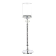 Strieborný krištáľový svietnik, očarujúci lampáš Strieborný krištáľový svietnik, očarujúci lampáš