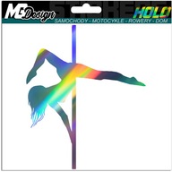 POLE DANCE PoleDance nálepka na auto HOLOGRAM POLE DANCE PoleDance nálepka na auto HOLOGRAM