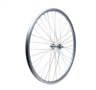 Koleso 26" predné, hliníkový kužeľ, 36 lúčov, strieborné Koleso 26" predné, hliníkový kužeľ, 36 lúčov, strieborné