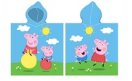 PONČO NA PLÁŽOVOU osušku s kapucňou PEPPA PIG PEPA GEORGE PONCHO PONČO NA PLÁŽOVOU osušku s kapucňou PEPPA PIG PEPA GEORGE PONCHO