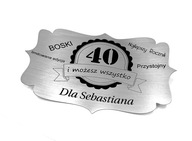 Nálepku, gravírovanie, ŽELANIE 40 rokov alebo iné, skvelé ako darček Nálepku, gravírovanie, ŽELANIE 40 rokov alebo iné, skvelé ako darček