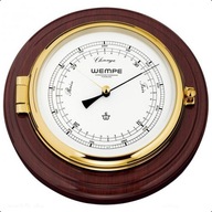 WEMPE barometer ø210mm mosadz / mahagón