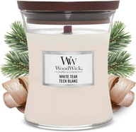 WOODWICK VÁZA NA Sviečku s vôňou BIELY TEAK 275G