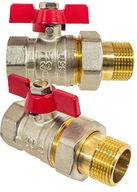 KLAPKA GUĽOVÉHO VENTILU 3/4" DN20 MOSADZ S PREPLACHOVANÍM A MOTÝLÍKOU UZÁVEROU, SILNÁ KLAPKA GUĽOVÉHO VENTILU 3/4" DN20 MOSADZ S PREPLACHOVANÍM A MOTÝLÍKOU UZÁVEROU, SILNÁ