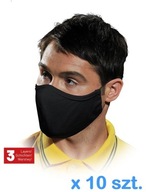 Opätovne použiteľná maska ​​/ čierna / MAS-SAFER