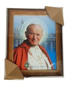 Náboženský obraz svätého Jána Pavla II v ráme
