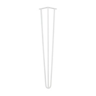 Kovová stolová noha 71 cm, 3 tyče, priemer 10, biela Kovová stolová noha 71 cm, 3 tyče, priemer 10, biela